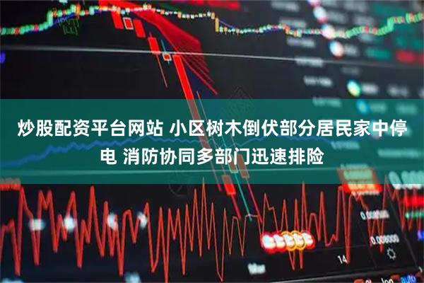 炒股配资平台网站 小区树木倒伏部分居民家中停电 消防协同多部门迅速排险