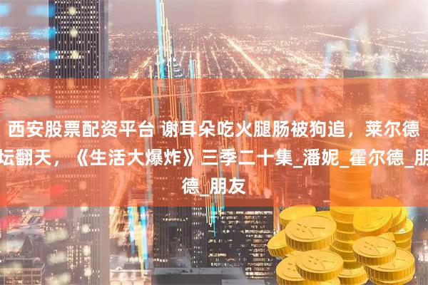 西安股票配资平台 谢耳朵吃火腿肠被狗追，莱尔德醋坛翻天，《生活大爆炸》三季二十集_潘妮_霍尔德_朋友